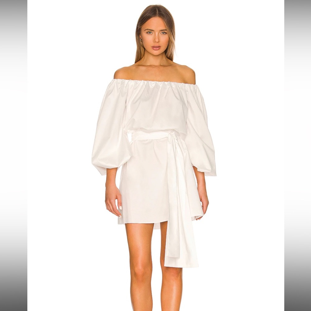 NWT Alexis Doriana Off the Shoulder Long Sleeve Cotton Minidress